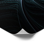 Abstract kleurrijk Fantasy Fractal Poster (Hoek)