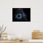 Abstract kleurrijk Fantasy Fractal Poster (Keuken)