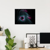 Abstract kleurrijk Fantasy Fractal Poster (Thuiskantoor)
