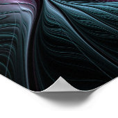 Abstract kleurrijk Fantasy Fractal Poster (Hoek)