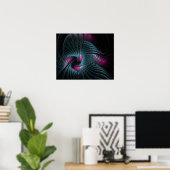 Abstract kleurrijk Fantasy Fractal Poster (Thuiskantoor)
