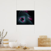Abstract kleurrijk Fantasy Fractal Poster (Keuken)