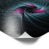 Abstract kleurrijk Fantasy Fractal Poster (Hoek)