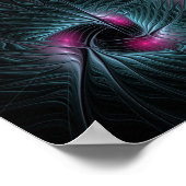 Abstract kleurrijk Fantasy Fractal Poster (Hoek)