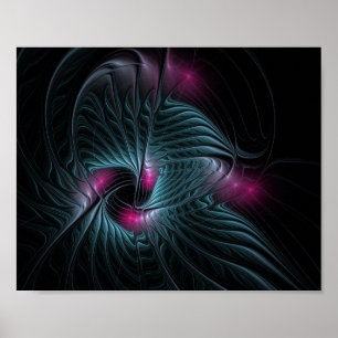 Abstract kleurrijk Fantasy Fractal Poster
