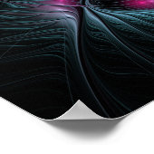 Abstract kleurrijk Fantasy Fractal Poster (Hoek)