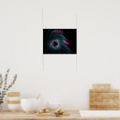 Abstract kleurrijk Fantasy Fractal Poster (Keuken)