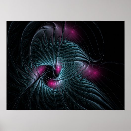 Abstract kleurrijk Fantasy Fractal Poster (Voorkant)