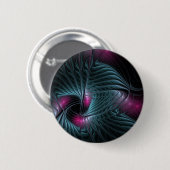 Abstract kleurrijk Fantasy Fractal Ronde Button 5,7 Cm (Voorkant /achterkant)