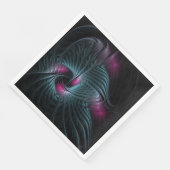 Abstract kleurrijk Fantasy Fractal Servet (Hoek)