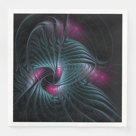 Abstract kleurrijk Fantasy Fractal Servet (Voorkant)