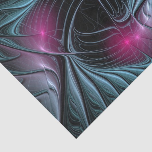 Abstract kleurrijk Fantasy Fractal Tissuepapier (Detail)