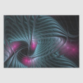 Abstract kleurrijk Fantasy Fractal Tissuepapier (Voorkant)