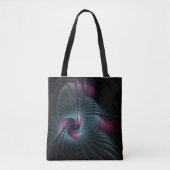 Abstract kleurrijk Fantasy Fractal Tote Bag (Voorkant)