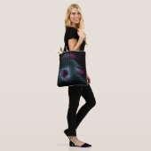 Abstract kleurrijk Fantasy Fractal Tote Bag (Op model)