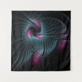 Abstract kleurrijk Fantasy Fractal Wandkleed (Voorkant (horizontaal))