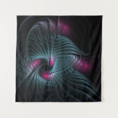 Abstract kleurrijk Fantasy Fractal Wandkleed (Voorkant)