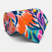 Abstract kleurrijk flessenpatroon stropdas (Opgerold)