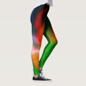 Abstract kleurrijk fractaal patroon #2 leggings (Rechts)