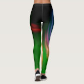 Abstract kleurrijk fractaal patroon #2 leggings (Achterkant)