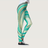 Abstract Kleurrijk Fractal Pattern #5 Leggings (Rechts)