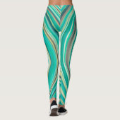 Abstract Kleurrijk Fractal Pattern #5 Leggings (Achterkant)