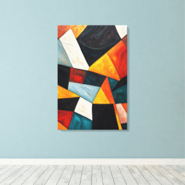 Abstract kleurrijk geometrisch canvas afdruk