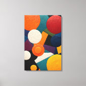 Abstract kleurrijk geometrisch canvas afdruk (Voorkant)