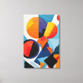 Abstract kleurrijk geometrisch canvas afdruk (Voorkant)