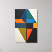 Abstract kleurrijk geometrisch canvas afdruk (Voorkant)