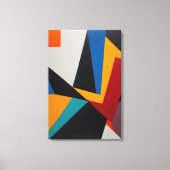 Abstract kleurrijk geometrisch canvas afdruk (Voorkant)