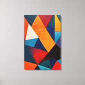 Abstract kleurrijk geometrisch canvas afdruk (Voorkant)