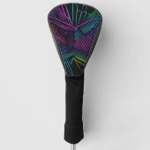 Abstract kleurrijk geometrisch golfheadcover (Voorkant)