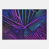 Abstract kleurrijk geometrisch inpakpapier vel (Voorkant 2)