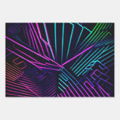 Abstract kleurrijk geometrisch inpakpapier vel (Voorkant)