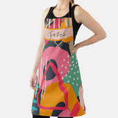 Abstract Kleurrijk Geometrisch Monogram Naam Ontwe Schort (Insitu)