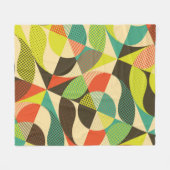 Abstract kleurrijk geometrisch ontwerp. fleece deken (Voorkant (Horizontaal))