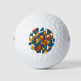 ABSTRACT KLEURRIJK GEOMETRISCH PATROON GOLFBALLEN