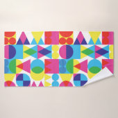 Abstract kleurrijk geometrisch patroonontwerp. badhanddoek (Badhanddoek)