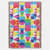 Abstract kleurrijk geometrisch patroonontwerp. deken (Voorkant Verticaal)