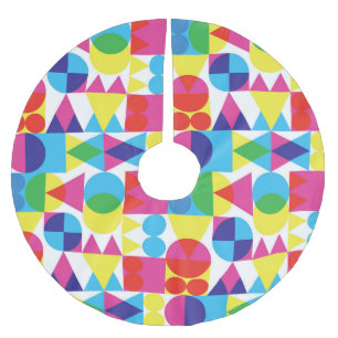 Abstract kleurrijk geometrisch patroonontwerp. kerstboom rok