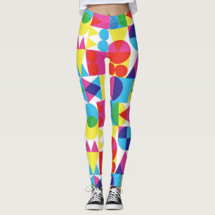 Abstract kleurrijk geometrisch patroonontwerp. leggings