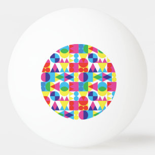 Abstract kleurrijk geometrisch patroonontwerp. pingpongbal