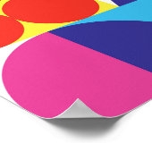 Abstract kleurrijk geometrisch patroonontwerp. poster (Hoek)