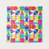 Abstract kleurrijk geometrisch patroonontwerp. wandkleed (Voorkant (horizontaal))