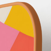 Abstract Kleurrijk Geometrisch Pickleball Paddle (Links Detail)