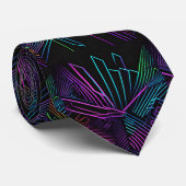 Abstract kleurrijk geometrisch stropdas (Opgerold)