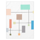 Abstract kleurrijk geometrisch tafelkleed (Voorkant)