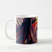 Abstract kleurrijk gezicht koffiemok (Links)