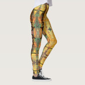 Abstract Kleurrijk Gezichtskunst Leggings (Rechts)